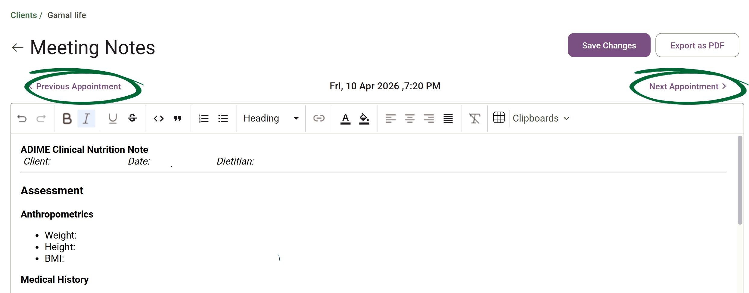 Access Manual Documentation screenshot